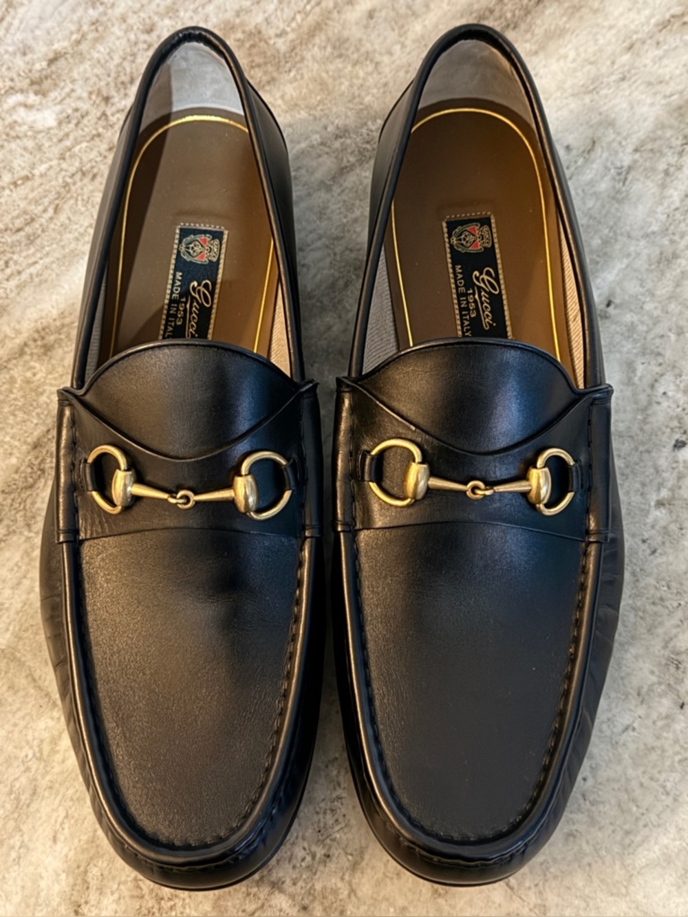 GUCCI 1953 Horsebit Leather Loafer Black Leather 13/ 13.5 US $1100 Jordaan NEW!